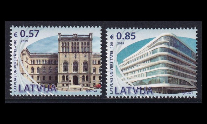 Latvia 1085-6 ** Yliopisto 100v (2019)