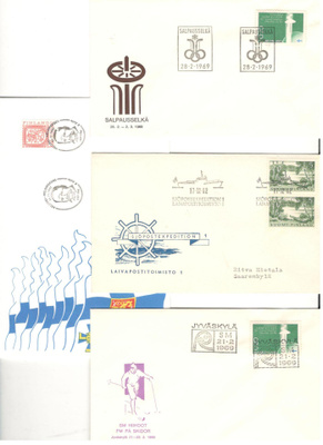 Erikoisleimakuoria 4 kpl, vv. 1962-92