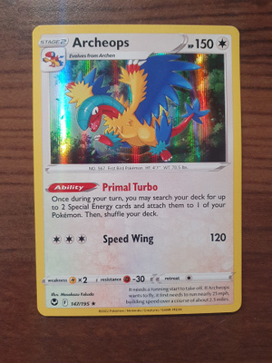 Pokemon Archeops 147/195 Holo rare