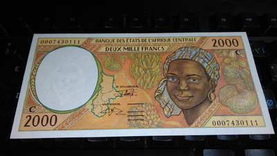 Congo Kongo 2000 francs 2000 P103 UNC