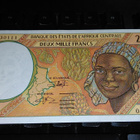 Congo Kongo 2000 francs 2000 P103 UNC - pikkukuva 1