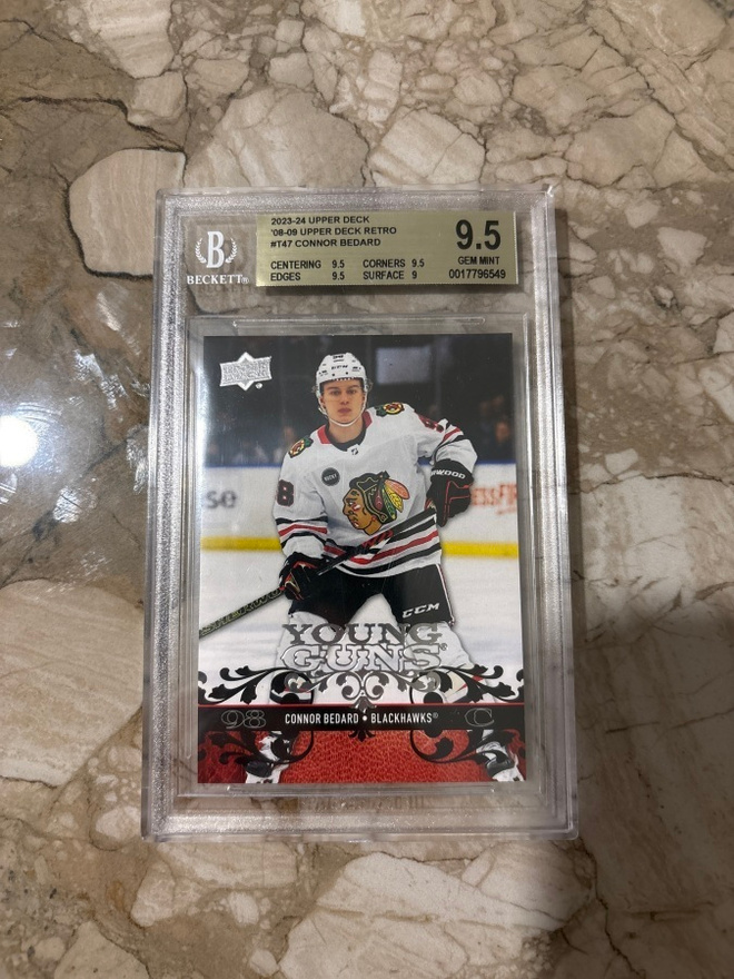 2023-24 Upper Deck 08-09 Upper Deck Retro T47 Bedard BGS9,5