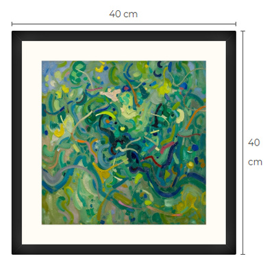 Uusi Abstrakti art print taulu 40 cm x 40 cm