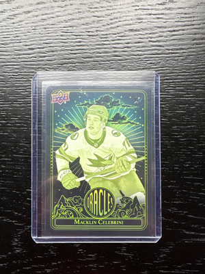 2024-25 Upper Deck Oracles Green Rare #O58 Macklin Celebrini