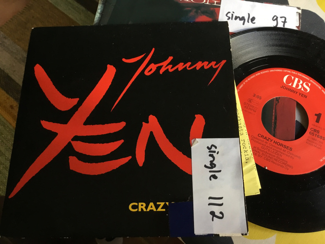Johnny Yen Crazy horses 1988 CBS  promoliite