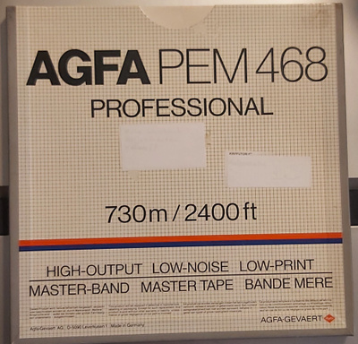 Koteloita 10,5". AMPEX 20:20, Scotch 203-36, 2 AGFA PEM 468