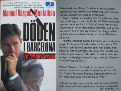 Manuel Vàzquez Montalbàn: Döden i barcelona p.- 93