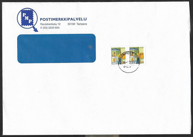 Postilähetys - Alen. 1988 (LAPE 1036v-o) Tampere 18.12.01