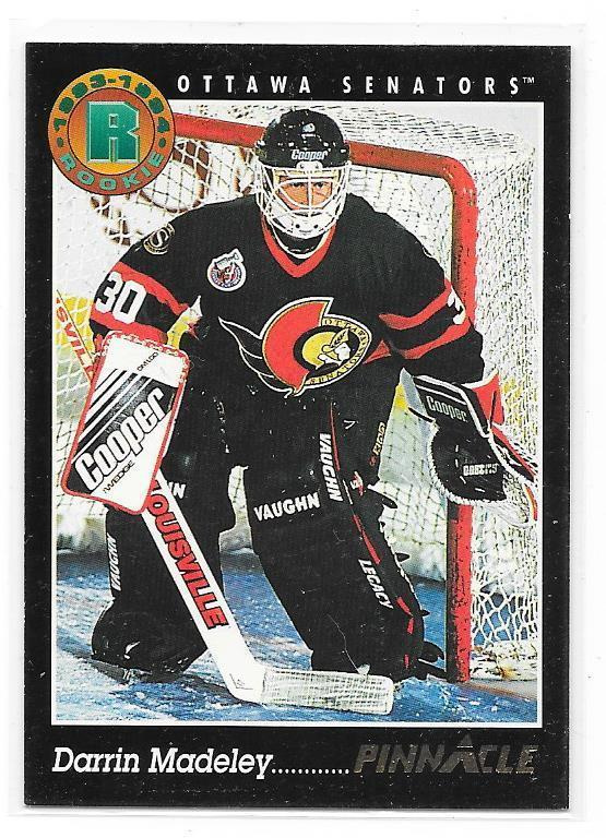 1993-94 Pinnacle #211 Darrin Madeley Ottawa Senators MV RC