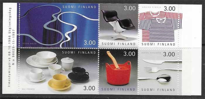 Postimerkkivihko V42 ** ( Suomalainen muotoilu )
