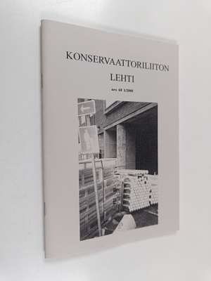 Konservaattoriliiton lehti nro 60, 1/2000