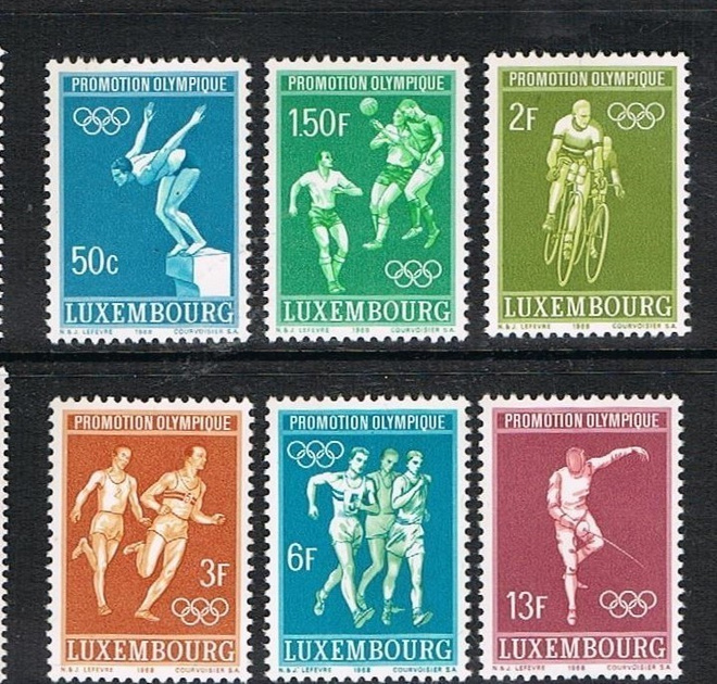 Luxemburg 1968 - Olympialaiset Mexico (6) ++