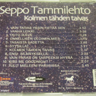 Seppo Tammilehto • Kolmen Tähden Taivas CD - pikkukuva 3