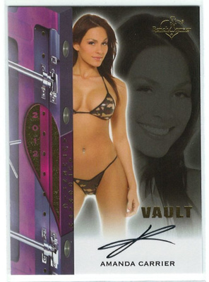 Bench Warmer 2012 Vault Autograph Amanda Carrier nimmari