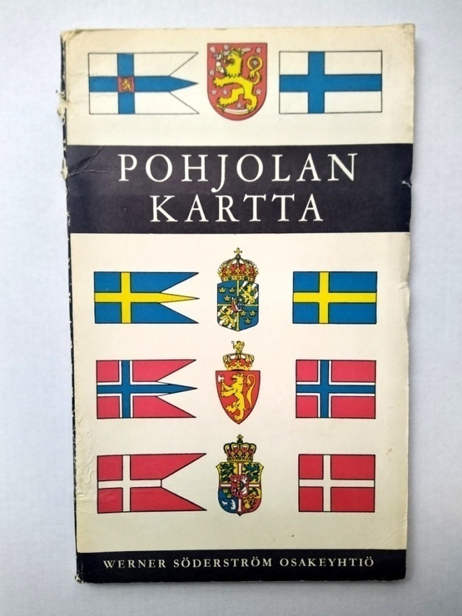 Pohjolan kartta 1:2500000 1956