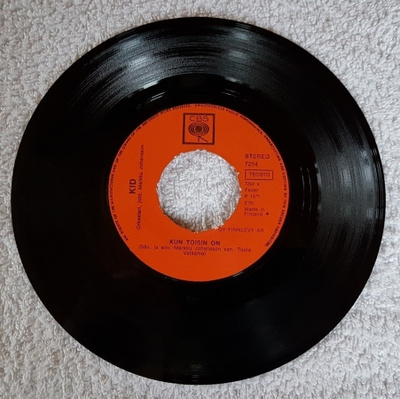 Kid – Kun Toisin On / On Jämpti Tää 7" single