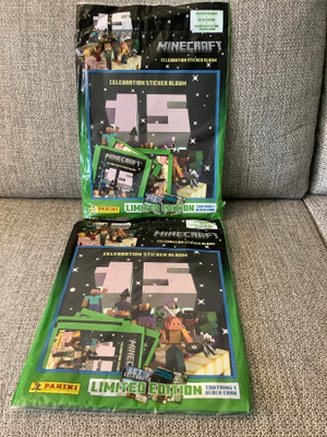 2 X MINECRAFT CELEBRATION STICKER ALBUM  (UUDET)
