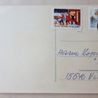Vanha joulukortti, pukki, kuusi ja lapset v. 1976 - pikkukuva 3