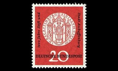 Saksa 255 ** Aschaftenburg 1000v (1957)