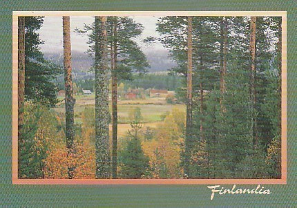 POSTIKORTTI  Maisema, Finlandia-tunnus