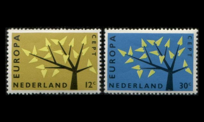 Alankomaat 782-3 ** Europa (1962)