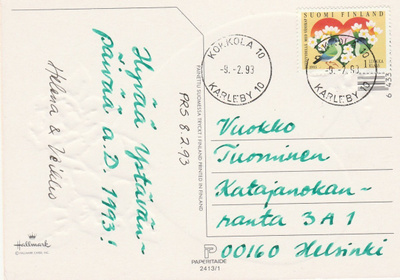 Postileima, KOKKOLA  10 -- KARLEBY  10
