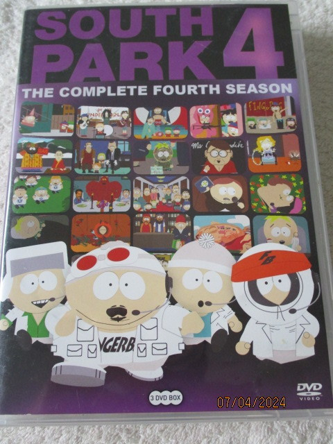 SOUTH PARK 4 (3 x DVD) THE COMPLETE FOURTH SEASON