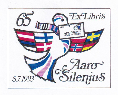 Ex Libris, 65 Aaro Silenius 8.7.1993 b431
