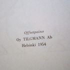 VANHA Kellokirja kuv Evalisa Agathon 1954 Tilgmann HYVÄ - pikkukuva 3