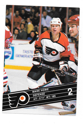 1989-90 Philadelphia Flyers Teamissued #2 Mark Howe
