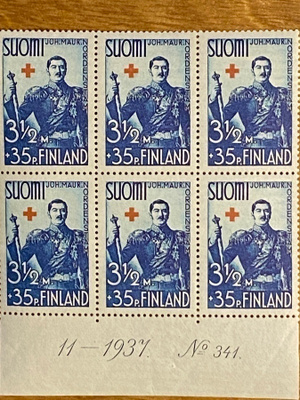PR 1938 3 1/2MK+0,35MK NUMERO KUUSILO**
