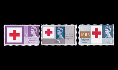 Iso-Britannia 362-4y ** Punainen risti 100v (1963)