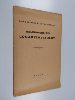 Reino Kekkonen : Nelinumeroiset logaritmitaulut
