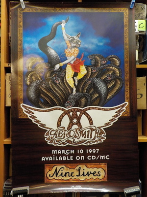 AEROSMITH - NINE LIVES -97 PROMOJULISTE +