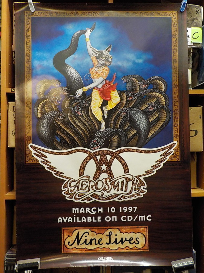 AEROSMITH - NINE LIVES -97 PROMOJULISTE +
