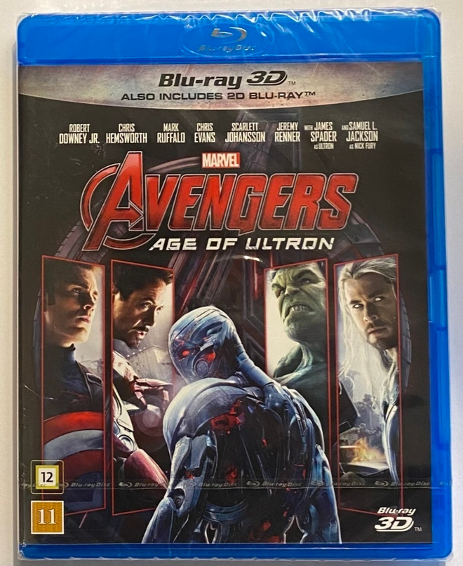 Avengers -Age of Ultron - 3D Blu-ray / 2D Blu-ray ( uusi )