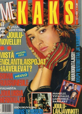 Me Kaks n:o 12 1991 Pikkujoulukissa. Missä olet Annmari.