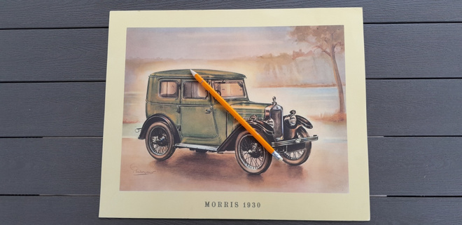 Morris 1930 Iso 37,5x30 cm Hieno Keräilykuva (60-luku)