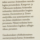 Aristoteles: Teokset I. Kategoriat - Tulkinnasta - - pikkukuva 2