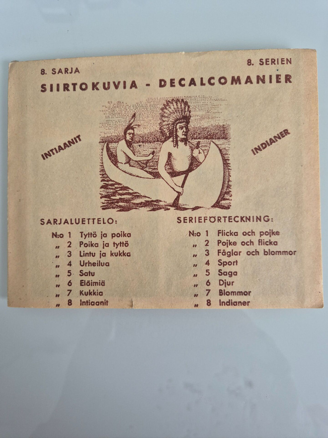 Siirtokuvia 8. sarja/Piirtopaino      (13094)