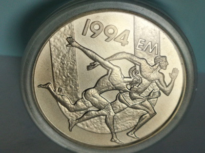 Juhlaraha 100 mk Yleisurheilun EM-kilpailut 1994