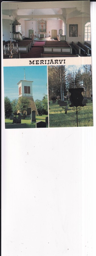 Merijärvi, Kirkko, sommitelmakortti  .    b709