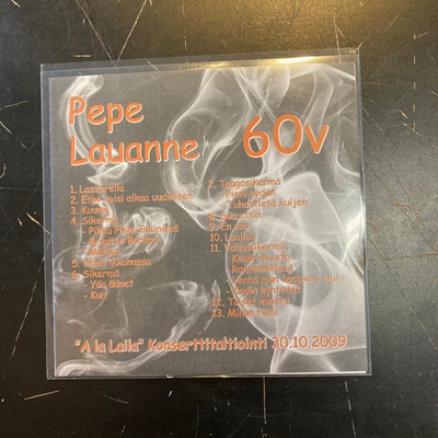 Pepe Lauanne - A la Laila konserttitaltiointi 30.10.2009 CD