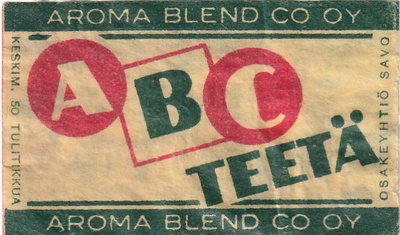 ABC teetä, Aroma Blend Co Oy  ,1/13
