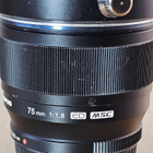 == Zuiko 75mm f/1.8 ED MSC (musta) - pikkukuva 5