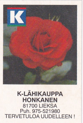 Lieksa, K - Lähikauppa Honkanen   b612