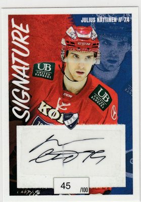 2022/23 Cardset Signature Julius Nättinen , HIFK