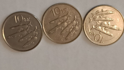 Islanti 3 kpl 10 kronur