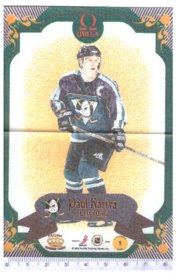 PAUL KARIYA Ducks 97-98 Pacific Omega Silks #1
