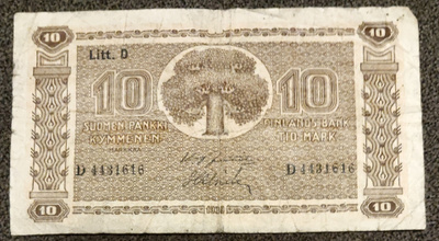 10 markkaa 1939
